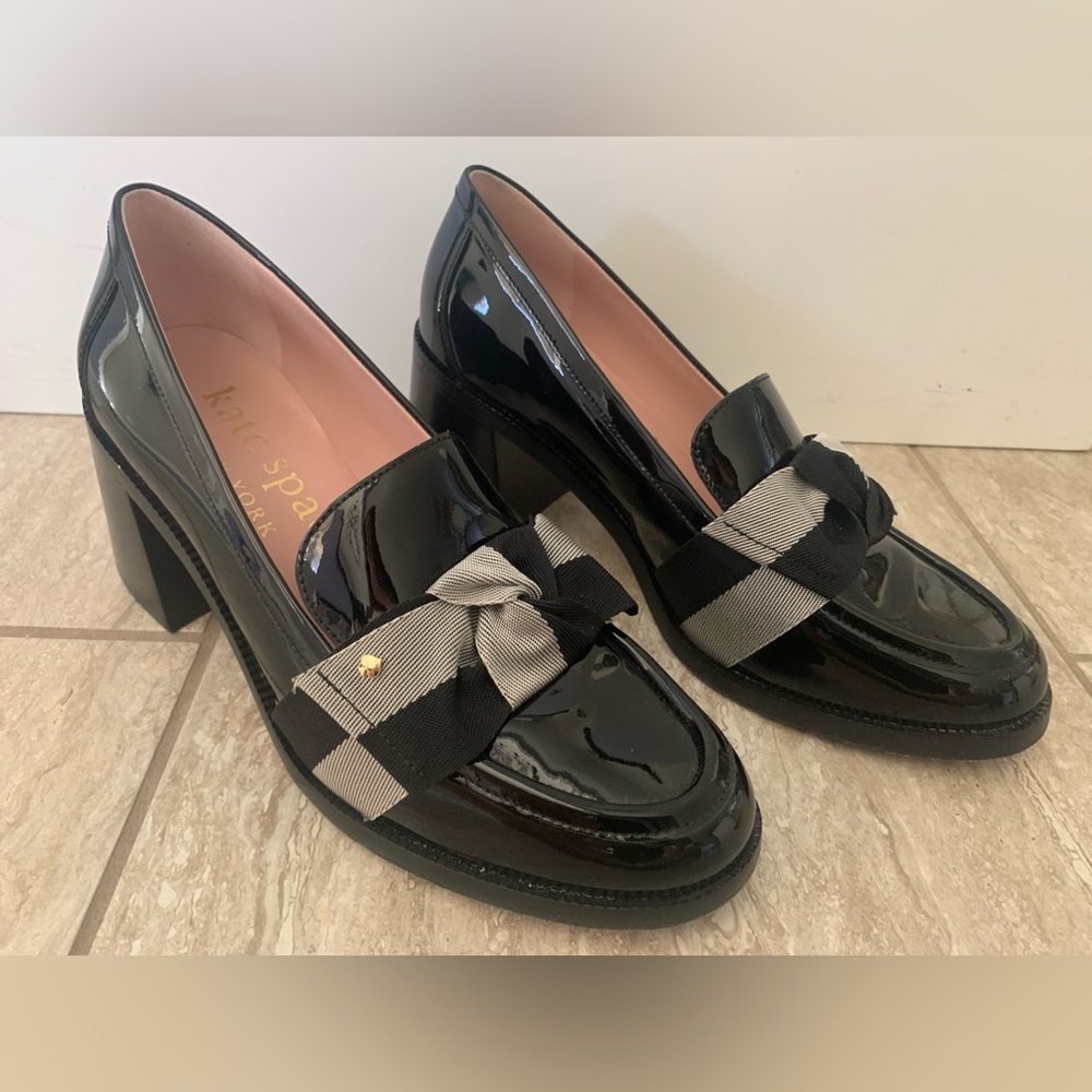 Kate Spade Leandra Loafer Pumps Black Multi - Gently Used!